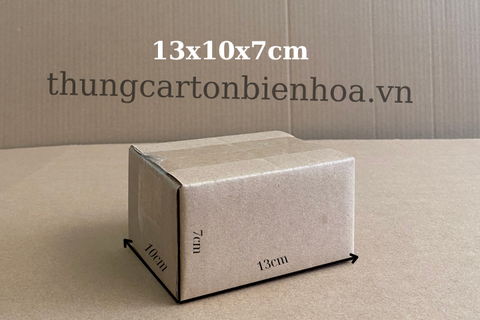 100 Hộp Carton 13x10x7 CM