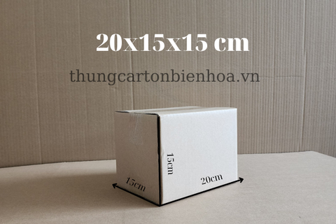 100 Hộp Carton 20x15x15CM