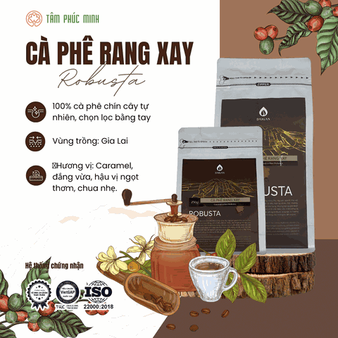 Cà phê Robusta Daigan Rang Xay