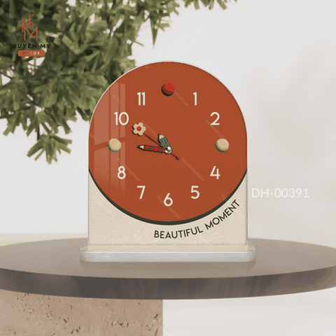 Tranh Đồng Hồ Bowny Clock Để Bàn Nhỏ Dễ Thương; Decor Góc Học Tập; Góc Làm Việc; Quà Tặng Độc Đáo Huyền My Decor DH-00391