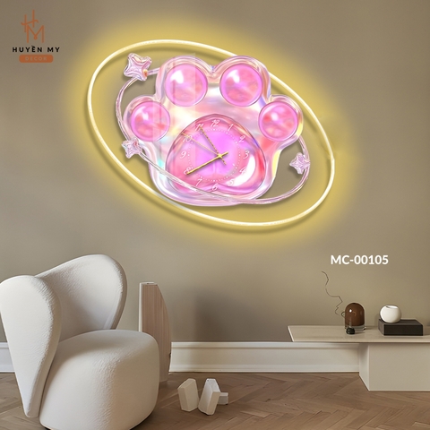 Tranh Phù Điêu Mèo Cute Tích Hợp Đèn Led Nghệ Thuật Tươi Sáng Decor Siêu Xinh MC-00105