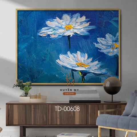 Tranh Đơn Hoa Cúc Nghệ Thuật Huyền My Decor - TD-00608