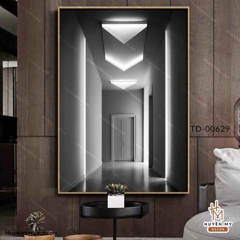 Tranh Đơn Trừu Tượng Nghệ Thuật Hiện Đại - Minimalism Treo Phòng Khách; Phòng Ngủ Huyền My Decor TD-00629