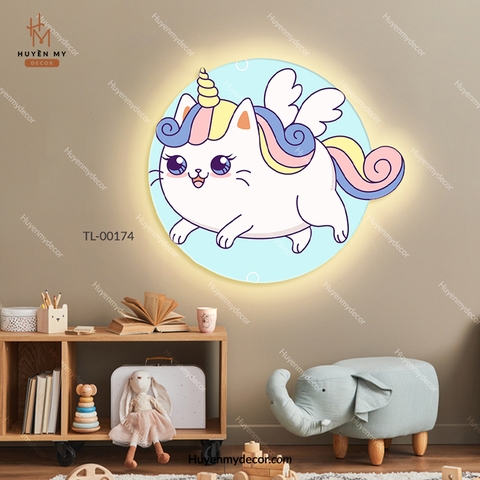 Tranh đèn led Trẻ em Pony cute Decor Cao Cấp TL-00174