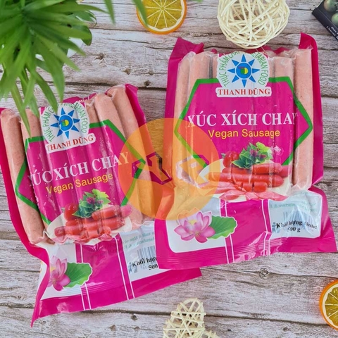 Xúc xích chay Thanh Dũng (cây lớn) gói 500g