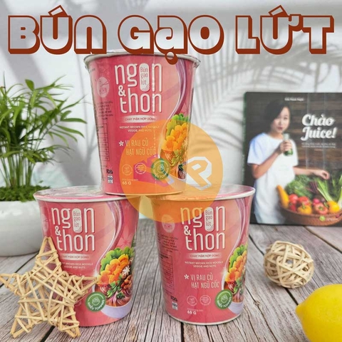 Bún gạo lứt vị rau củ hạt ngũ cốc