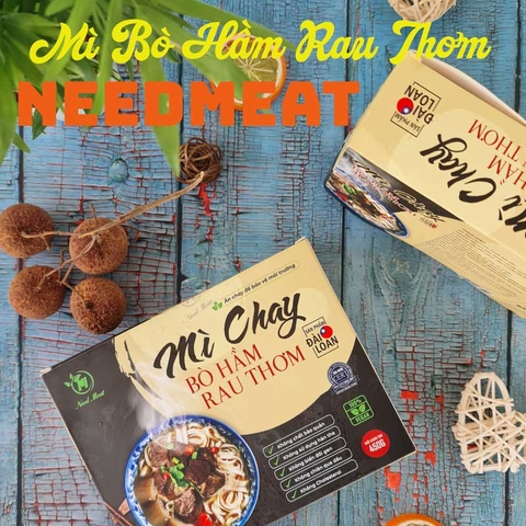 Mì chay bò hầm rau thơm NeedMeat 450 gram