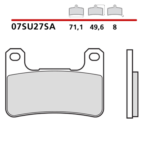 Bố thắng trước Brembo 07SU27 Kawasaki Z900/Z1000/H2