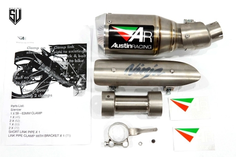 Pô Austin Racing GP1R Kawasaki Ninja 400 - Slip-On