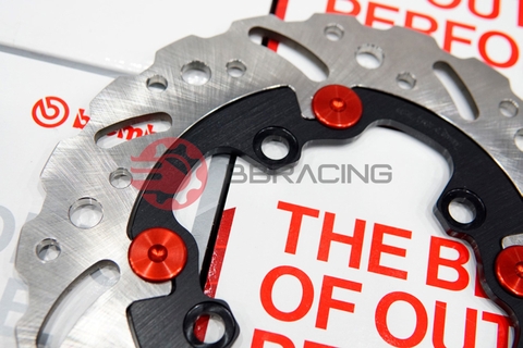 Đĩa thắng Braketech 220x5mm 4 lỗ Yamaha Z125, Exciter 135/150