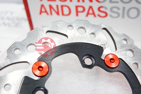 Đĩa thắng Braketech 220x5mm 4 lỗ Yamaha Z125, Exciter 135/150