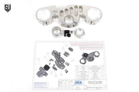 Chảng ba trên IMA - Racing - BMW S1000RR 2019-22 Bạc