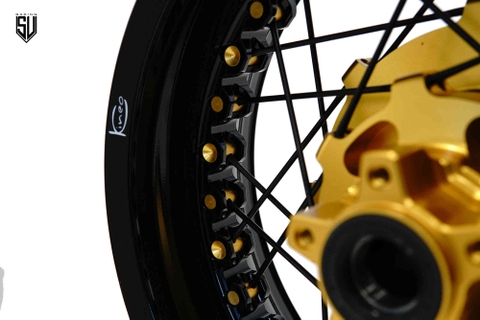 Mâm KINEO BMW R18 Đen Vàng