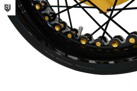 Mâm KINEO BMW R18 Đen Vàng