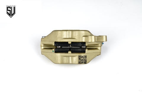 Heo thắng Brembo 4 piston đúc P4 30/34 màu vàng logo bạc