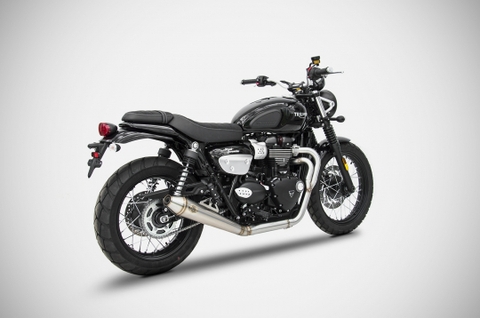 Pô Zard Triumph Street Scrambler 2017/19 - Full Kit 2>1 Conical
