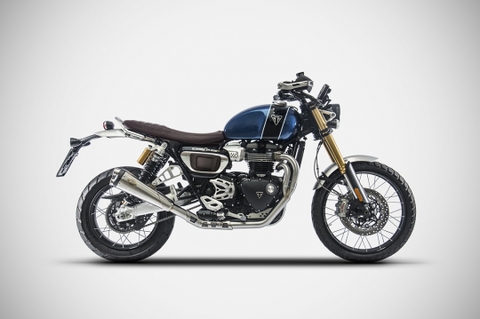 Pô Zard Triumph Scrambler 1200 - Full Kit  2>1 Low Mounted