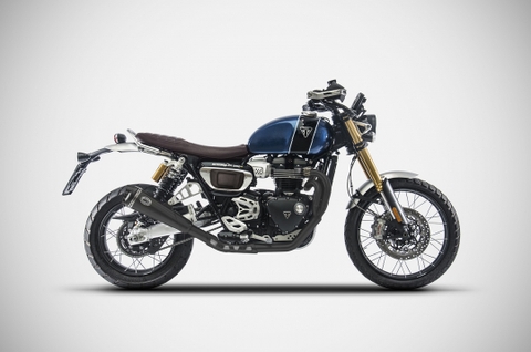 Pô Zard Triumph Scrambler 1200 - Full Kit  2>1 Low Mounted
