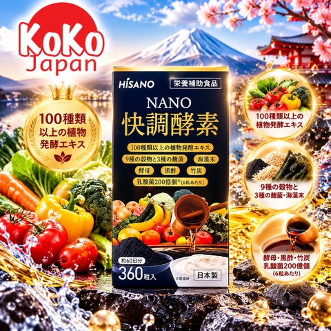 Viên uống giảm cân Nano Enzyme Kaicho Hisano 360 viên
