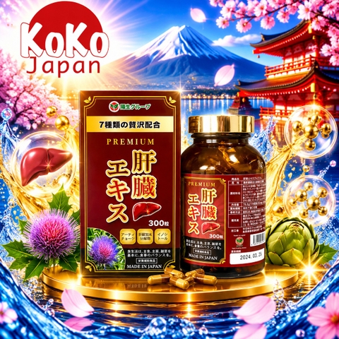 Viên uống hỗ trợ giải độc gan Kanzo Ekisu Premium Yo Group 300 viên