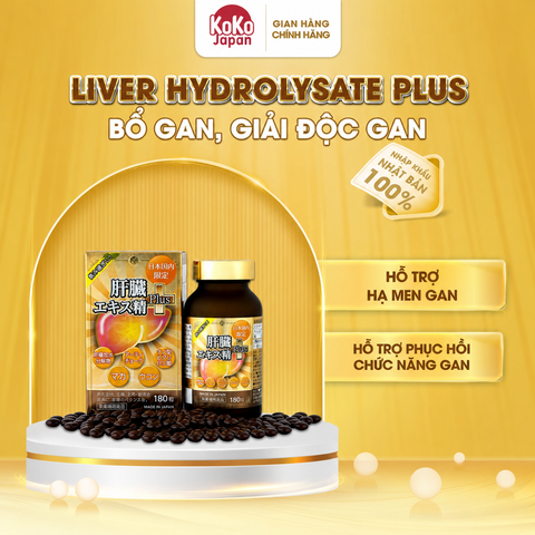 Viên uống thải độc gan LIVER HYDROLYZATE PLUS 180 viên