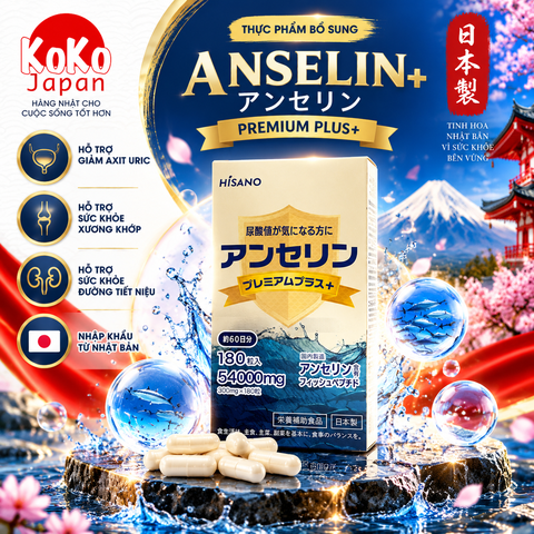HISANO Anserine Premium+ hỗ trợ điều trị GOUT