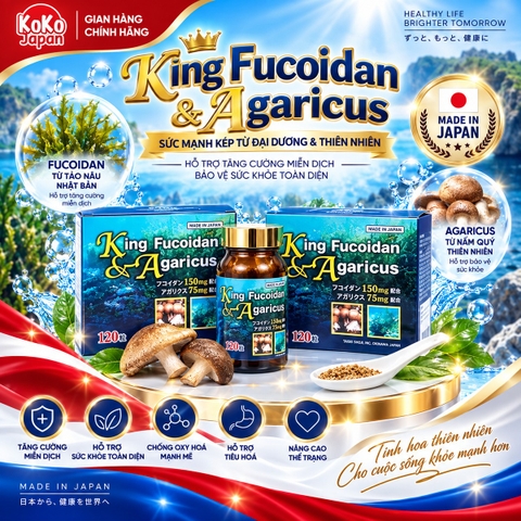 KING FUCOIDAN & AGARICUS 120 viên