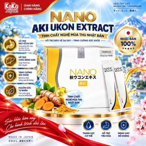 Tinh Chất Nghệ Aki Ukon Nano 60 Gói