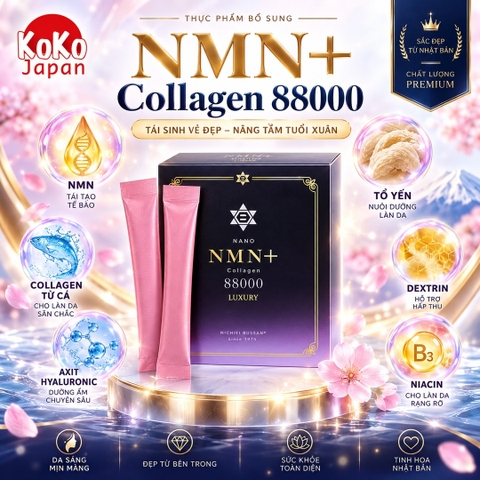 NANO NMN + COLLAGEN 88000 hộp 30 gói