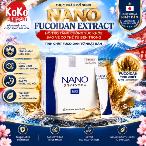 Nano Fucoidan 30 gói – Phòng và hỗ trợ điều trị ung thư