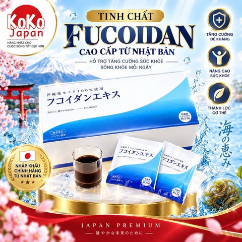 Fucoidan Extract dạng nước (75ml x 10gói/hộp x 6hộp/thùng)