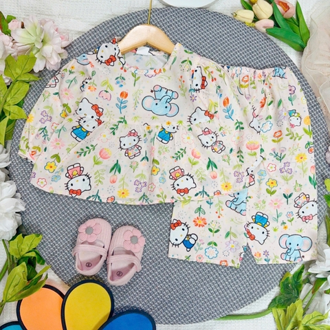 bé gái - babydoll tay dài lớn