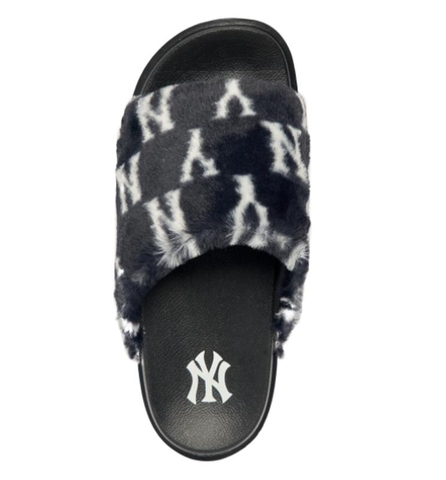 Dép MLB Chunky Mound Fur Winter New York Yankees