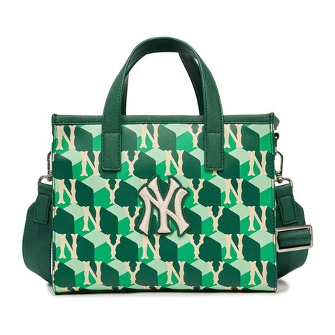 Túi Tote MLB Cube Monogram Small Tote Bag New York Yankees lớn