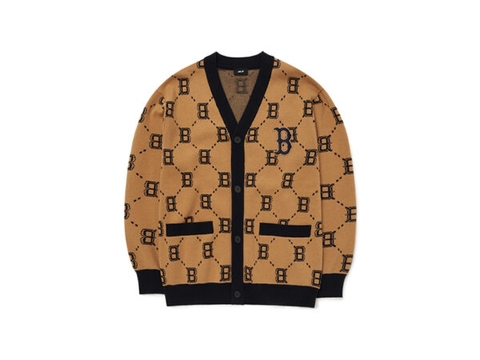 ÁO LEN MLB DIA MONOGRAM ALL OVER CARDIGAN BOSTON RED SOX