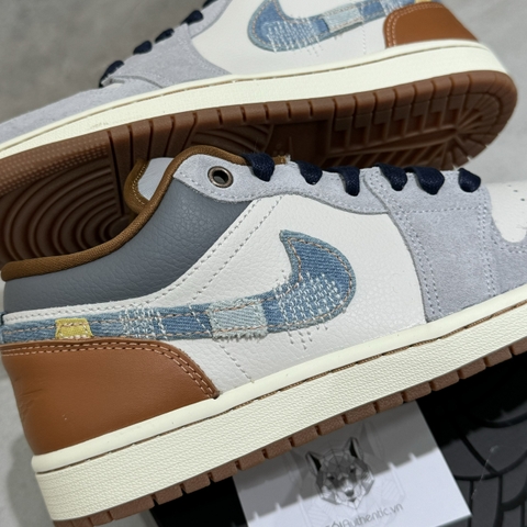 Nike Air Jordan 1 Low SE Phantom ‘Denim Swoosh’