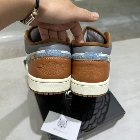 Nike Air Jordan 1 Low SE Phantom ‘Denim Swoosh’
