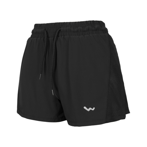 Quần Short Nữ Thể Thao Tập Gym, Chạy Bộ, Màu Đen New, Welly Sport, Mã QSND