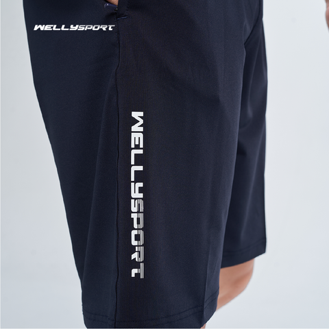 Quần Short Thể Thao Nam Welly Sport - Màu Xanh Đen Denim, Mã QDN03