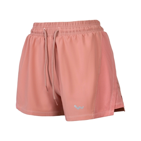 Quần Short Nữ Thể Thao Tập Gym, Chạy Bộ, Màu Hồng Đất, Welly Sport, Mã QSNH