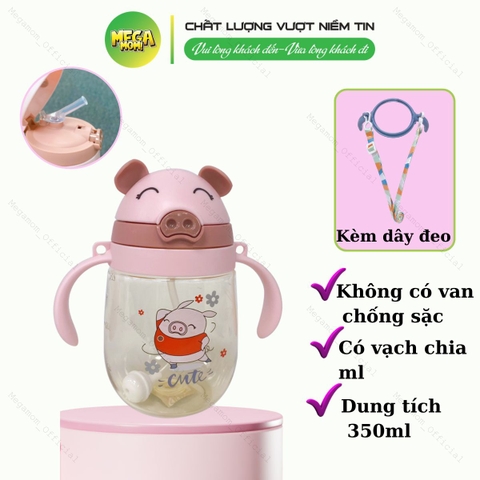 Heo nắp bật 350ml-Không có van chống sặc
