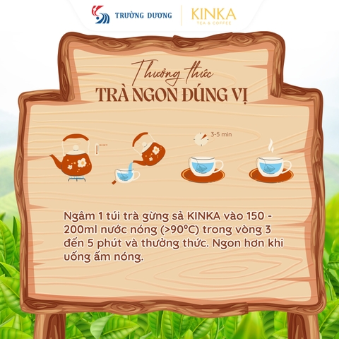 Trà Gừng Sả 120g (60 gói x 2g)