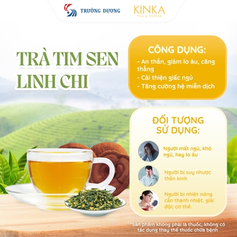 Trà Tim Sen Linh Chi 50g (25 gói x 2g)