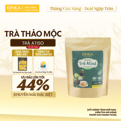 Trà Atiso 200g (100 gói x 2g) | Túi lớn tiết kiệm hơn