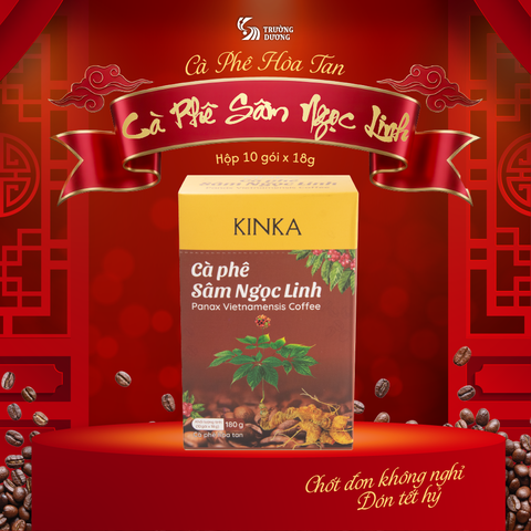 Cà phê hòa tan KINKA Sâm Ngọc Linh | 180g (10 gói x 18g)