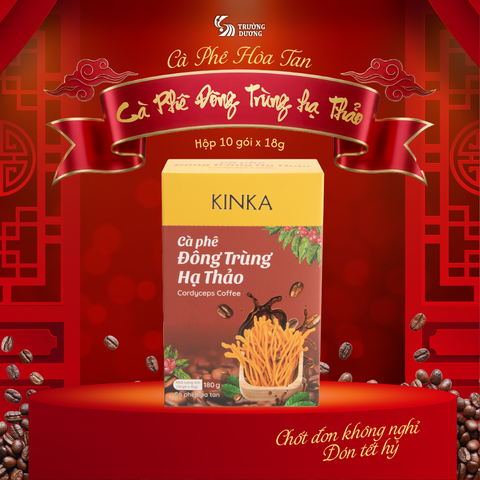 Cà phê hòa tan Đông Trùng Hạ Thảo | 180g (10 gói x 18g)