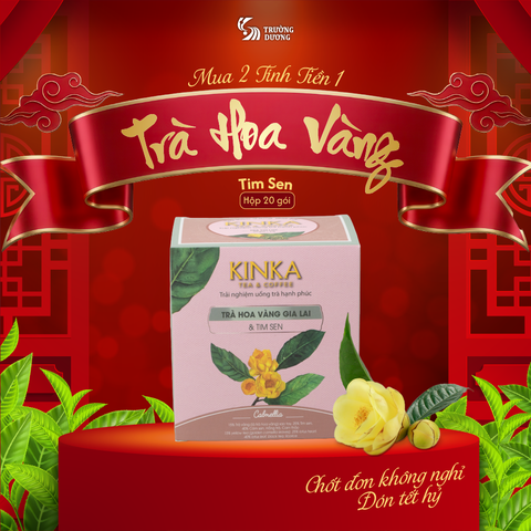 CALMELLIA | Trà Hoa Vàng Gia Lai & Tim Sen 40g (20 gói x 2g)