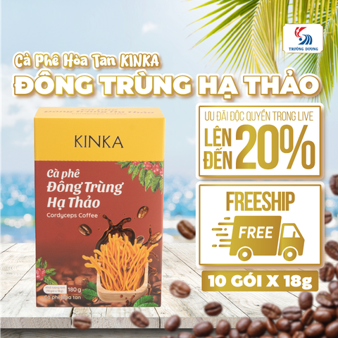 Cà phê hòa tan Đông Trùng Hạ Thảo | 180g (10 gói x 18g)