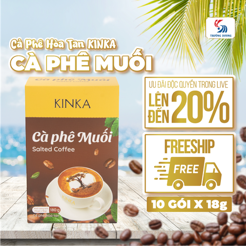 Cà phê hòa tan Muối | 180g (10 gói x 18g)