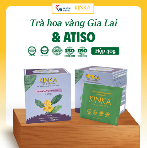 PURITEA | Trà Hoa Vàng Gia Lai & Atiso 40g (20 gói x 2g)